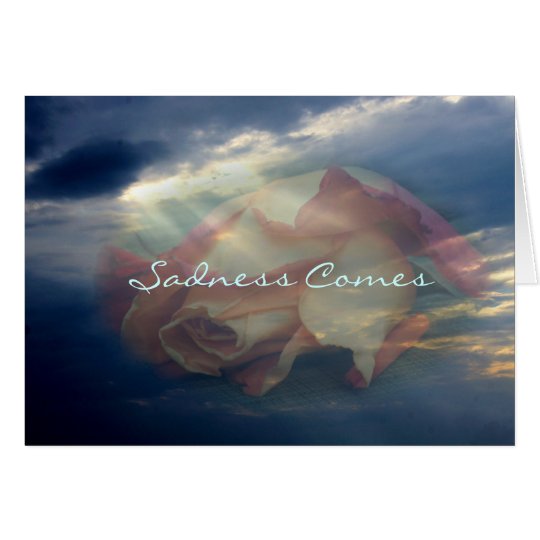 Wilted Rose Sympathy Card-customise any occasion Card