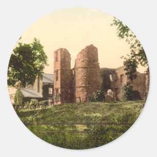 Wilton Castle, Ross-on-Wye, Herefordshire, England Classic Round Sticker