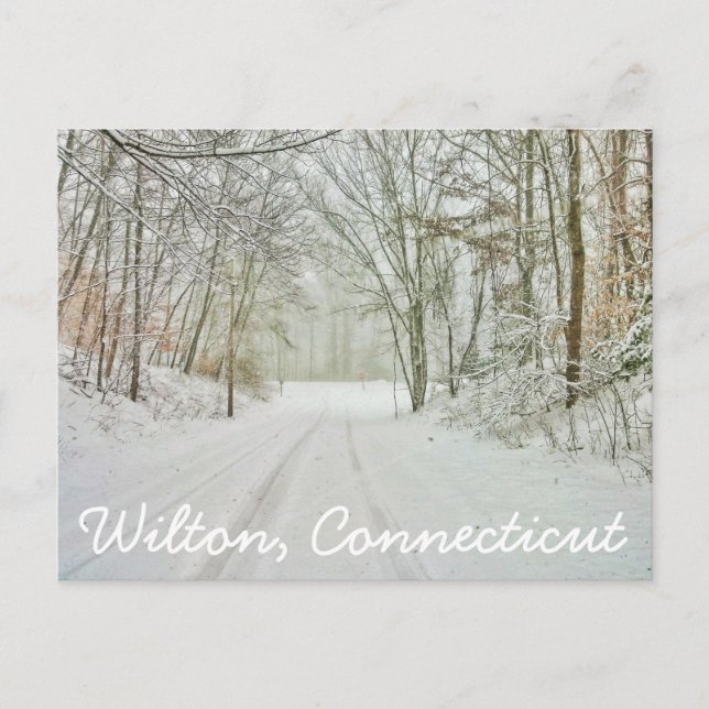 Wilton Connecticut Stamp Postcard (Front)