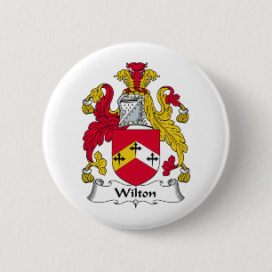 Wilton Family Crest 6 Cm Round Badge