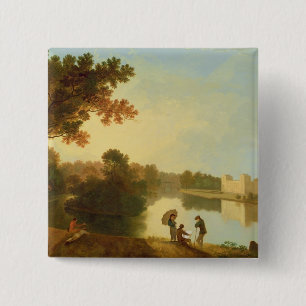 Wilton House from the South-east, c.1758-60 (oil o 15 Cm Square Badge