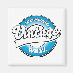 Wiltz Luxembourg retro logo Magnet