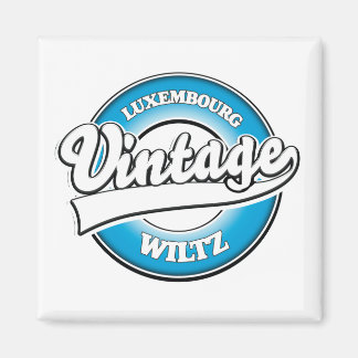 Wiltz Luxembourg retro logo Magnet