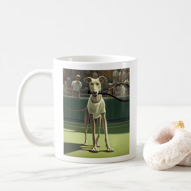 Wimbledog - Day (Afternoon), 15 oz Coffee Mug (With Donut)