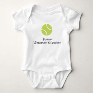 Wimbledon champion cute funny baby tennis bodysuit