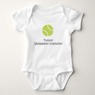 Wimbledon champion cute funny baby tennis bodysuit