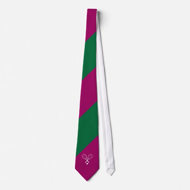 Wimbledon Green Purple Tie (Front)