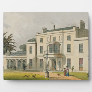 Wimbledon House, from Ackermann's 'Repository of A Plaque