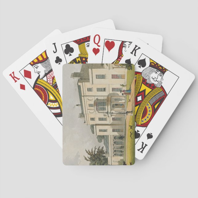 Wimbledon House, from Ackermann's 'Repository of A Playing Cards (Back)