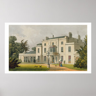 Wimbledon House, from Ackermann's 'Repository of A Poster