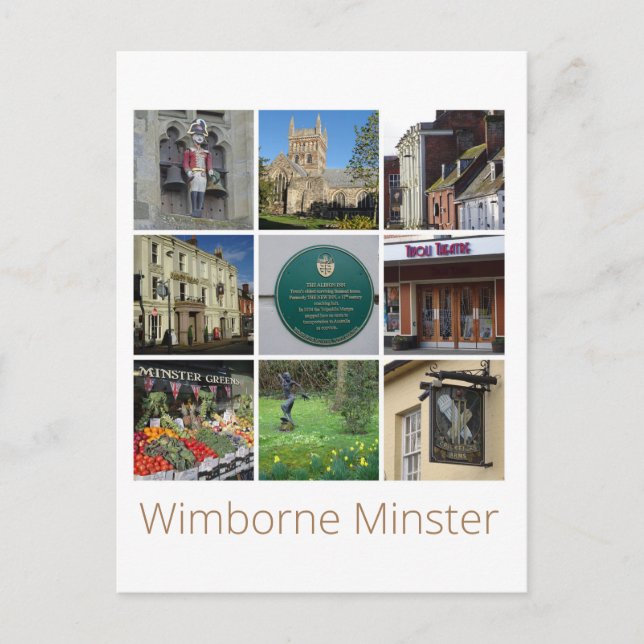 Wimborne Minster Postcard (Front)