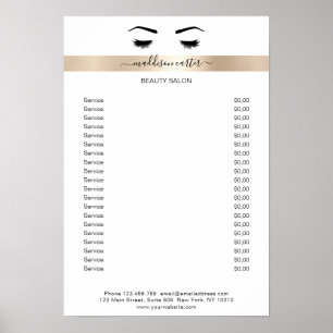 Wimpern Augenbrauen Poster