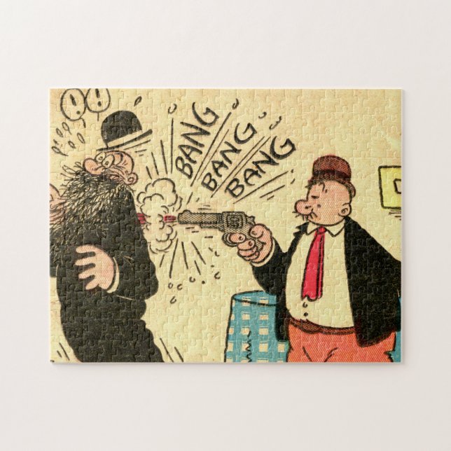 "Wimpy Ventilates a Bad Guy" Jigsaw Puzzle (Horizontal)