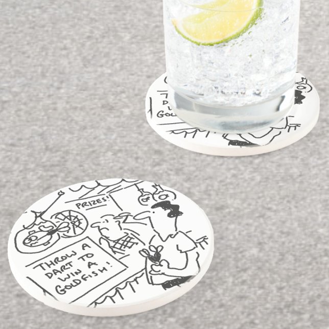 Win a Goldfish Fairground Darts Competition Funny Coaster (Creator Uploaded)