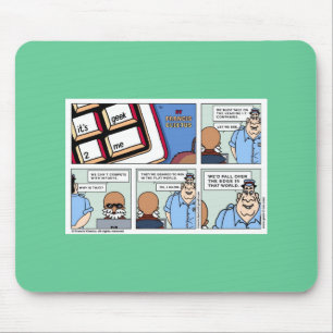 Win in a flat world! mouse mat