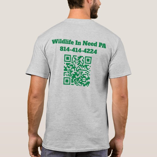 WIN Logo Men’s t-shirt with QR code on back (Back)