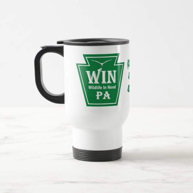 WIN Logo Travel Mug (Left)