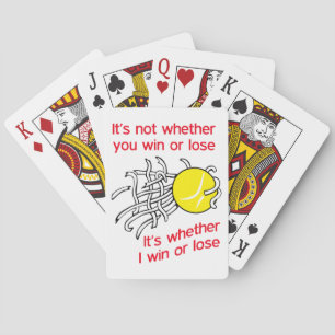 Win or Lose Tennis Playing Cards