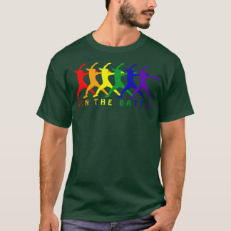 Win the Battle Fastpitch Softball Pitcher Pride LG T-Shirt