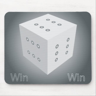 win win lucky dice mouse mat