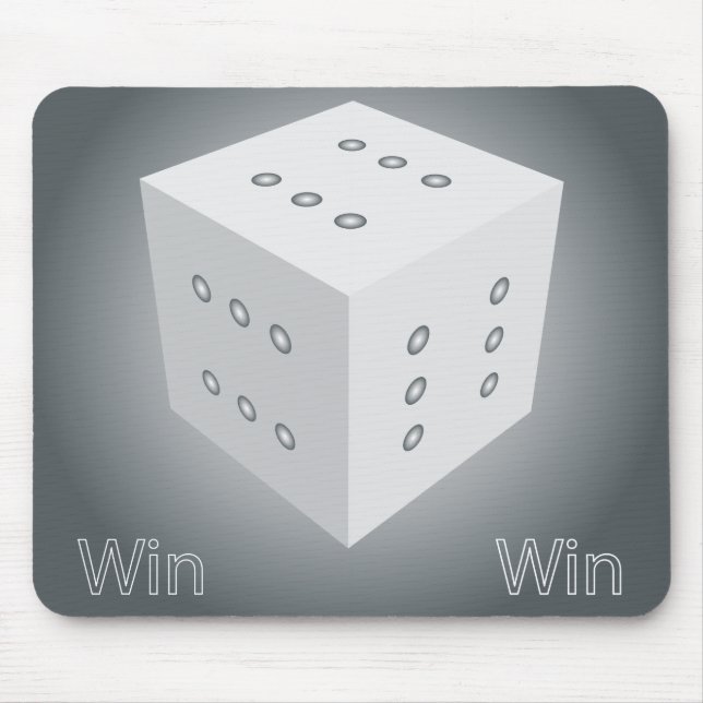 win win lucky dice mouse mat (Front)