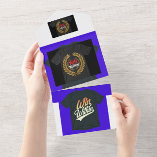 "Win Within." All In One Invitation