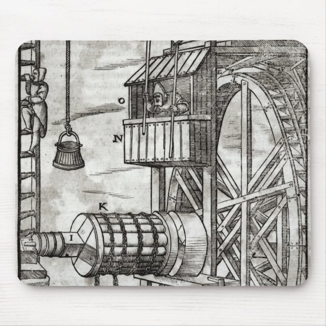 Winch for getting water from a mine mouse mat (Front)