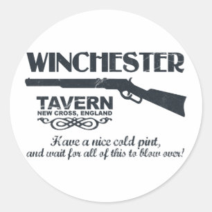 Winchester Beer Classic Round Sticker