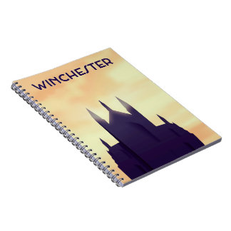 Winchester Cathedral travel poster poster print Notebook