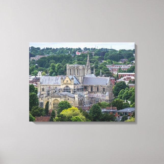 Winchester Cathedral view canvas print (Front)