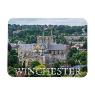 Winchester Cathedral view fridge magnet
