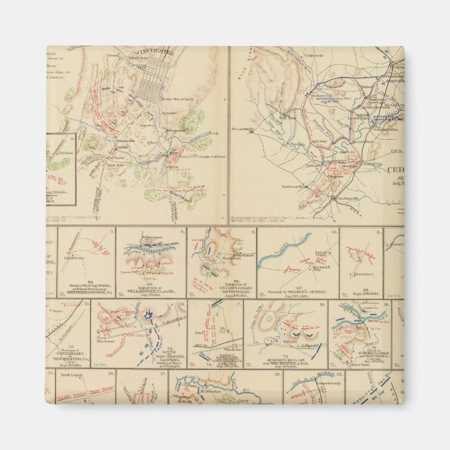 Winchester, Cedar Run, Port Republic, Va Magnet (Front)