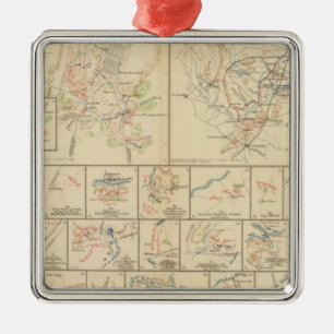 Winchester, Cedar Run, Port Republic, Va Metal Tree Decoration