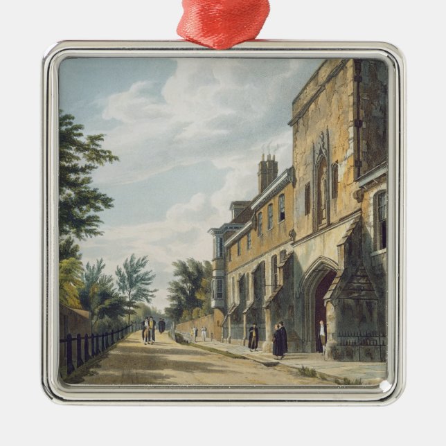 Winchester College Entrance with the Warden's Hous Metal Tree Decoration (Front)