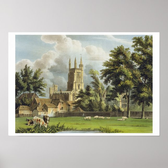 Winchester College from the Meadow, from 'History Poster (Front)