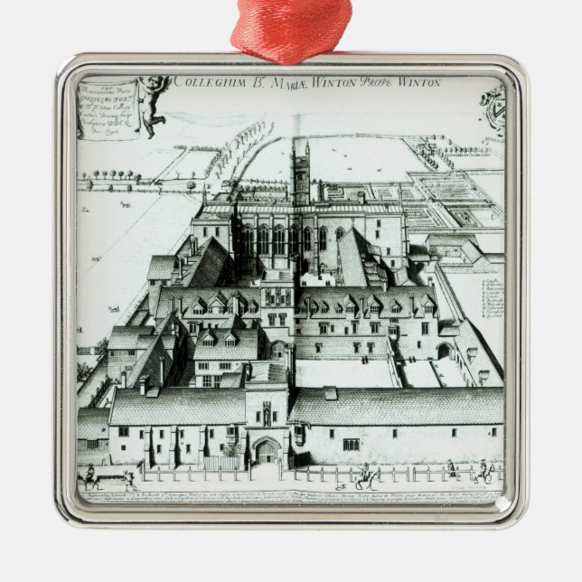 Winchester College Metal Tree Decoration (Front)
