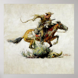 “Winchester Horse and Rider” by Philip R Goodwin Poster