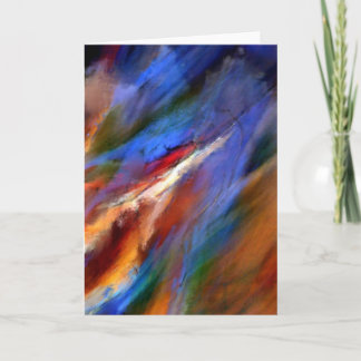 Wind - abstract greeting card