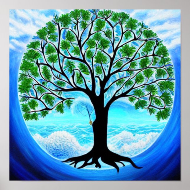 Wind and the Waves Tree of Life Poster (Front)