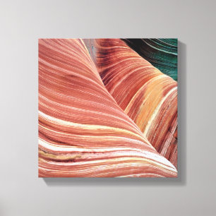 Wind and water eroded Navajo sandstone in Canvas Print