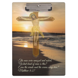 Wind And Waves Obey Him Clipboard
