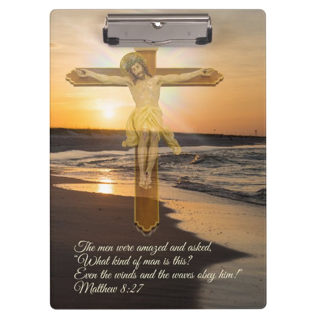 Wind And Waves Obey Him Clipboard (Front)