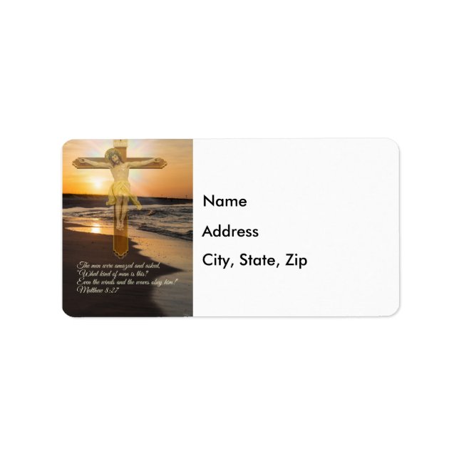 Wind And Waves Obey Him Label (Front)