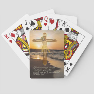 Wind And Waves Obey Him Playing Cards