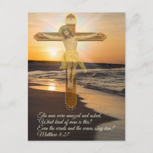 Wind And Waves Obey Him Postcard
