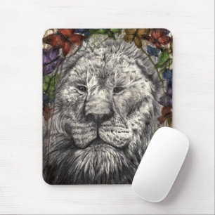 Wind Beneath My Wings Lion Butterfly Wildlife Art Mouse Mat