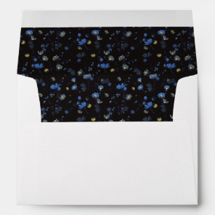Wind Blown Floral Pattern Envelope