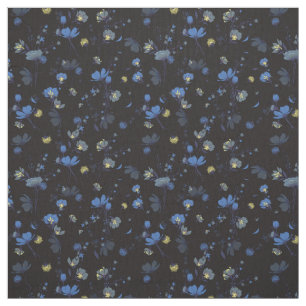 Wind Blown Floral Pattern Fabric