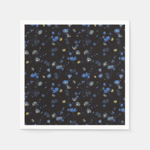 Wind Blown Floral Pattern Napkin