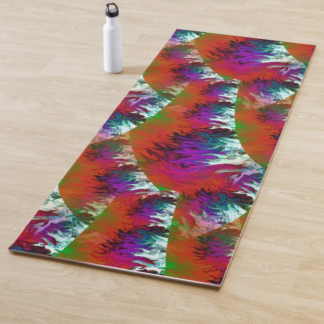 Wind blown trees...... yoga mat (In Situ)